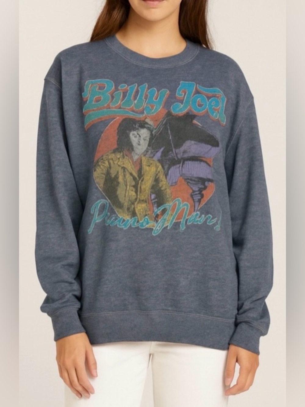 Billy Joel "Piano Man" graphic sweatshirt
